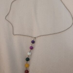 Elegant Multicolor Chakra Beaded Necklace